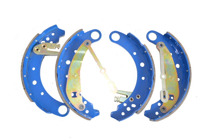 Колодки тормозные УАЗ 3163 Патриот задние (к-т 4шт)  в сборе планки, рычаги